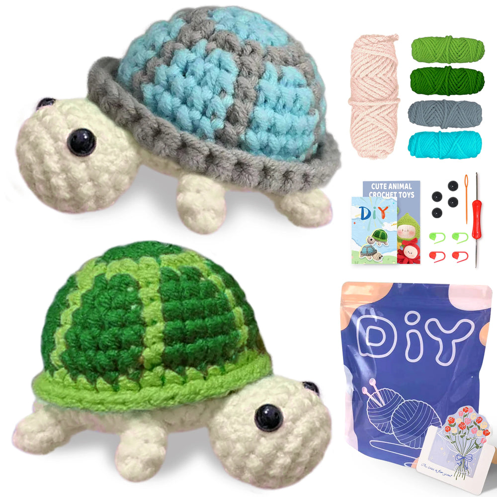Animal Sery Crochet Kit for Beginners Crochet Starter SET ,DIY Crochet Kit for Beginners,Crocheting Knitting Kit Step-By-Step