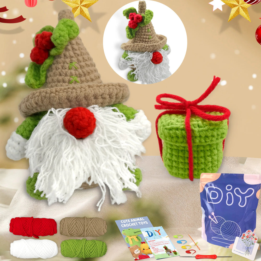 Animal Sery Crochet Kit for Beginners Crochet Starter SET ,DIY Crochet Kit for Beginners,Crocheting Knitting Kit Step-By-Step